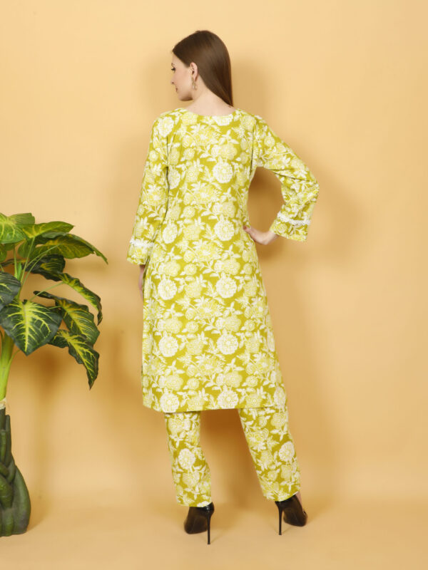 Lemon Bloom Cotton Co-ord Set - Image 2