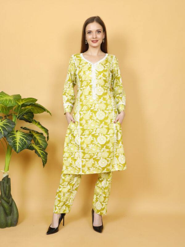 Lemon Bloom Cotton Co-ord Set