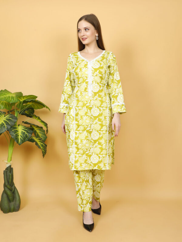 Lemon Bloom Cotton Co-ord Set - Image 3