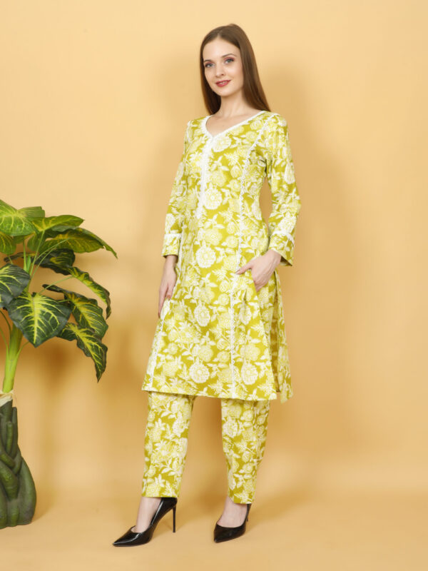 Lemon Bloom Cotton Co-ord Set - Image 6