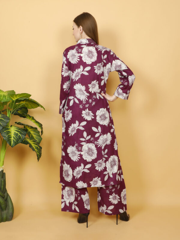 Floral wine Co-Ord Set - Image 2