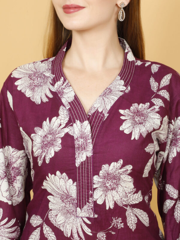 Floral wine Co-Ord Set - Image 4
